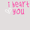 I heart you heart